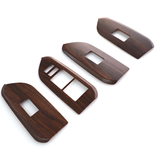 Peach Wood Car Interior Accessories: Gear Panel Window Lifter Switch Kit & Dashboard Cover