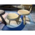 European simple indoor and outdoor natural wood stool