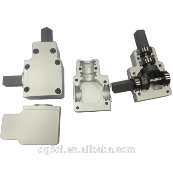 CNC precise machining aluminum helical gear box awning gear box