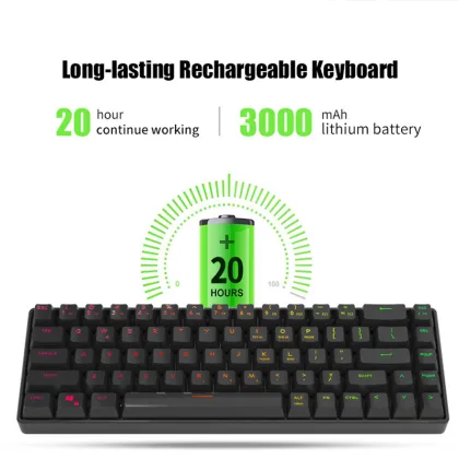 Customizable HotSwap Gaming Keyboard: Small, Wireless, Mini 60% USB Wired Keyboard with Programmable Functions