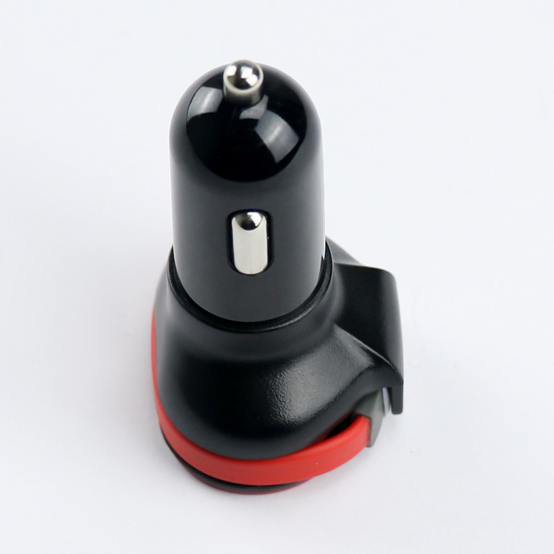 Portable 5V2.4A3A Car Charger For Cellphone With 2USB