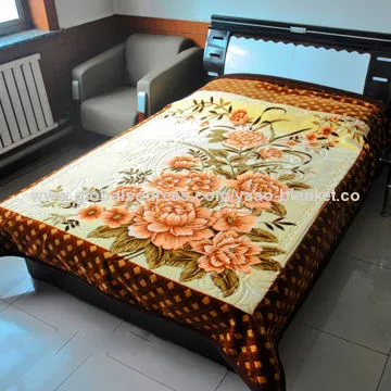 YAAO Korean Style Classic Design 100% Polyester Luxury Mink Blanket