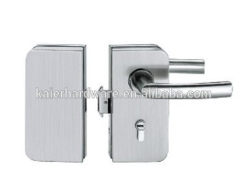 Polished stainless steel glass lock fittings for glass door