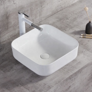 Bathroom Luxury Hotel Vanity Basin Porcelain White Vessel Sink