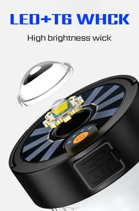 LED Solar Camping Lamp: Rechargeable Outdoor Camping Lights