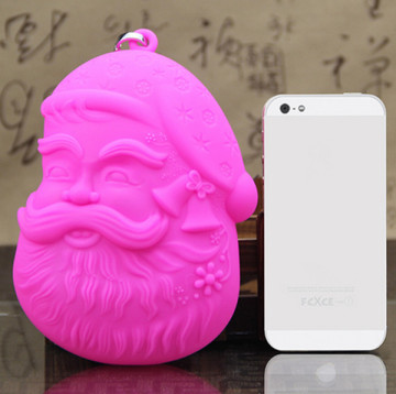 Custom hot sale promotional gift cheap lovely Christmas silicone bag for children