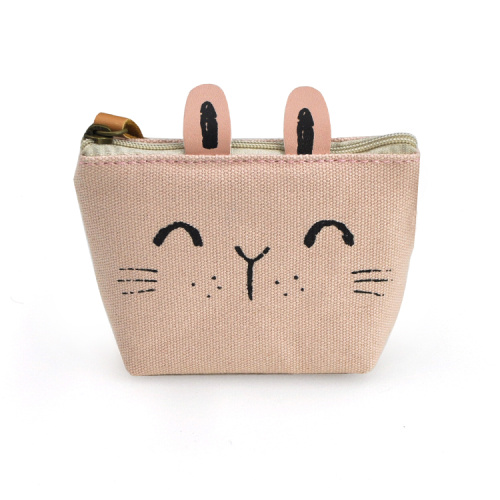 China Rabbit style canvas coin purse Supplier