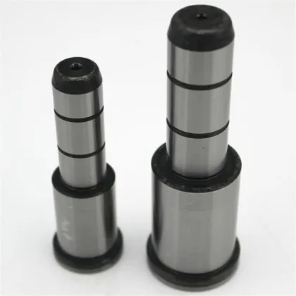 Hardened shouldered guide pillars with collars oil grooves type