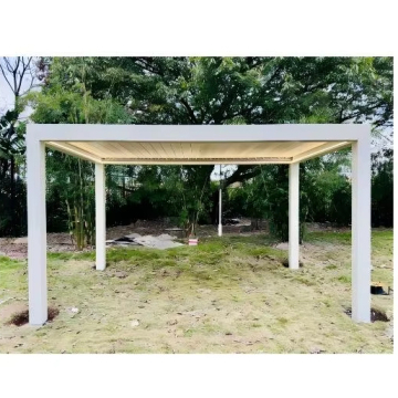 Aluminum Outdoor Bioclimatic Pergola with Smart Electric Drive