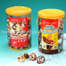 Chocolate Cup with Biscuit Grain &amp; Chocolate Cup with Pop Candy