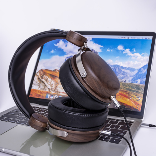 Wood HiFi 50mm Dynamic Stereo Noise Headphone Membatalkan