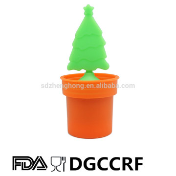 Factory price food grade pot plant silicone tea infuser