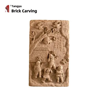 Brick sculpture of 24 solar terms hibernation