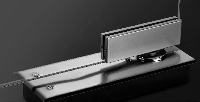 floor spring glass door