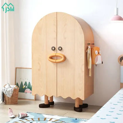 Cartoon Duck Two Doors Cloth Wardrobe for Kids Bedroom