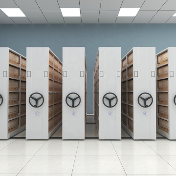 High-Density Mobile Shelving and Storage Solutions: Modular Archive Cabinets with Handheld Moving Frames for Offices and Libraries