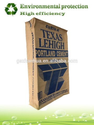 25KG 50KG Kraft Paper Yarn Pasted Valve Cement Sack, Cement Sack With Valve