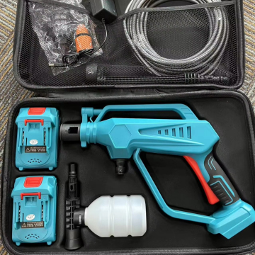 220V Fully Automatic High-Pressure Cordless Cleaning Gun with Lithium Battery and Extendable Spray