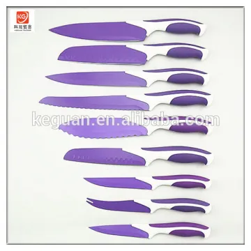 KS-137 9pcs power coating kitchen knife set