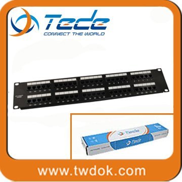 TEDE UTP 8/12/18/24/48 Port Cat5e Cat6 Patch panel