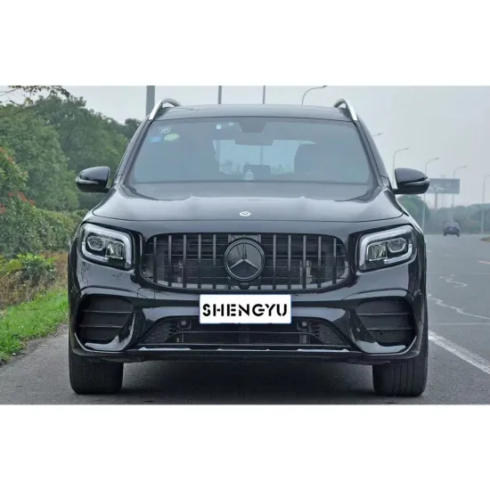 GLB35 Black Warrior Front Bumper with Grille and Side Skirt for Benz GLB X247 (2018-2022)