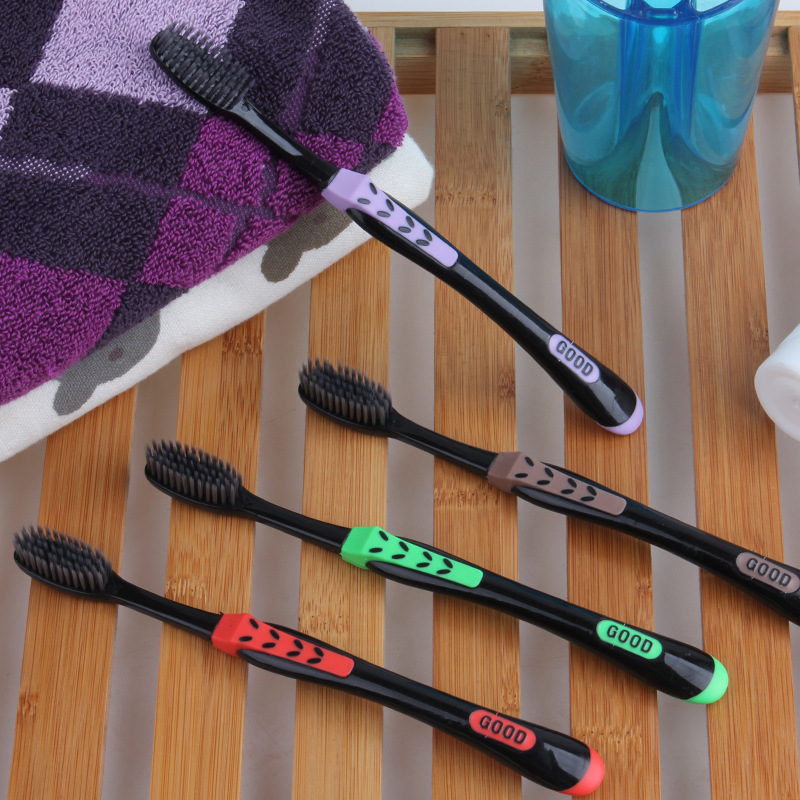 4 PCS/Set Family Pack Soft Hair Toothbrush Set Bamboo Charcoal Nano Brush Tooth Brush Dental Personal Oral Care Teeth Brush