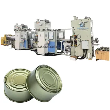 Round tuna 2 piece tin can making machine