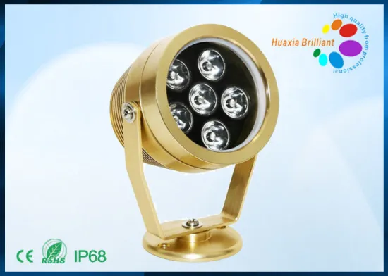 6w Underwater Low Voltage Led Landscape Lighting 120° With Single Color