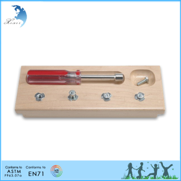 kids popular teaching MDF kid infants school natural montessori materials