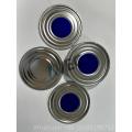 Food can steel bottom blue round printed