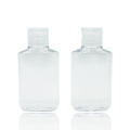 Bouteille ovale en plastique PET transparent de 2 oz 60 ml