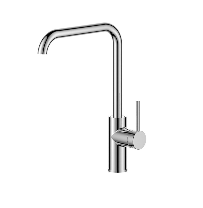 Single lever kitchen mixer brass made