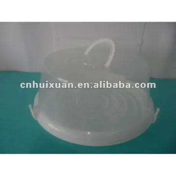 clear round clear plastic cheese box with lock