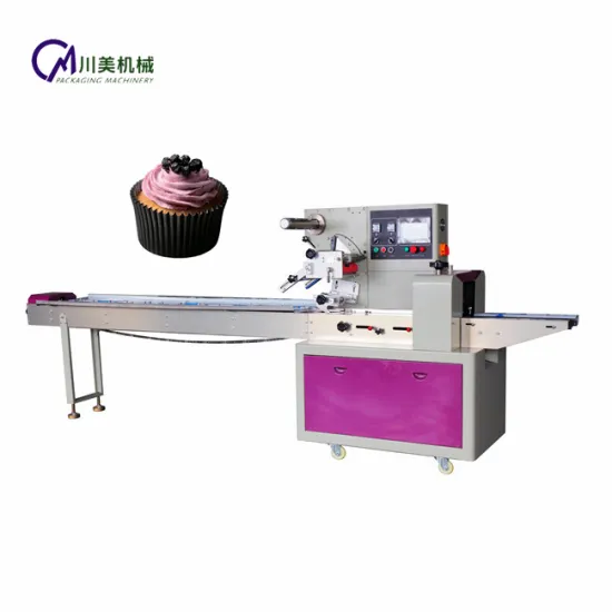 Automatic Pillow Cupcake Packing Machine for Food Packaging