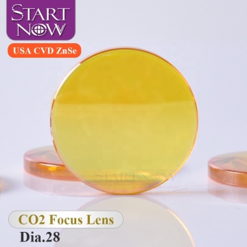 28mm Diameter F63.5 CO2 Laser Focusing Lens - USA CVD ZnSe Optic for 2.5\" and 4\" Lenses