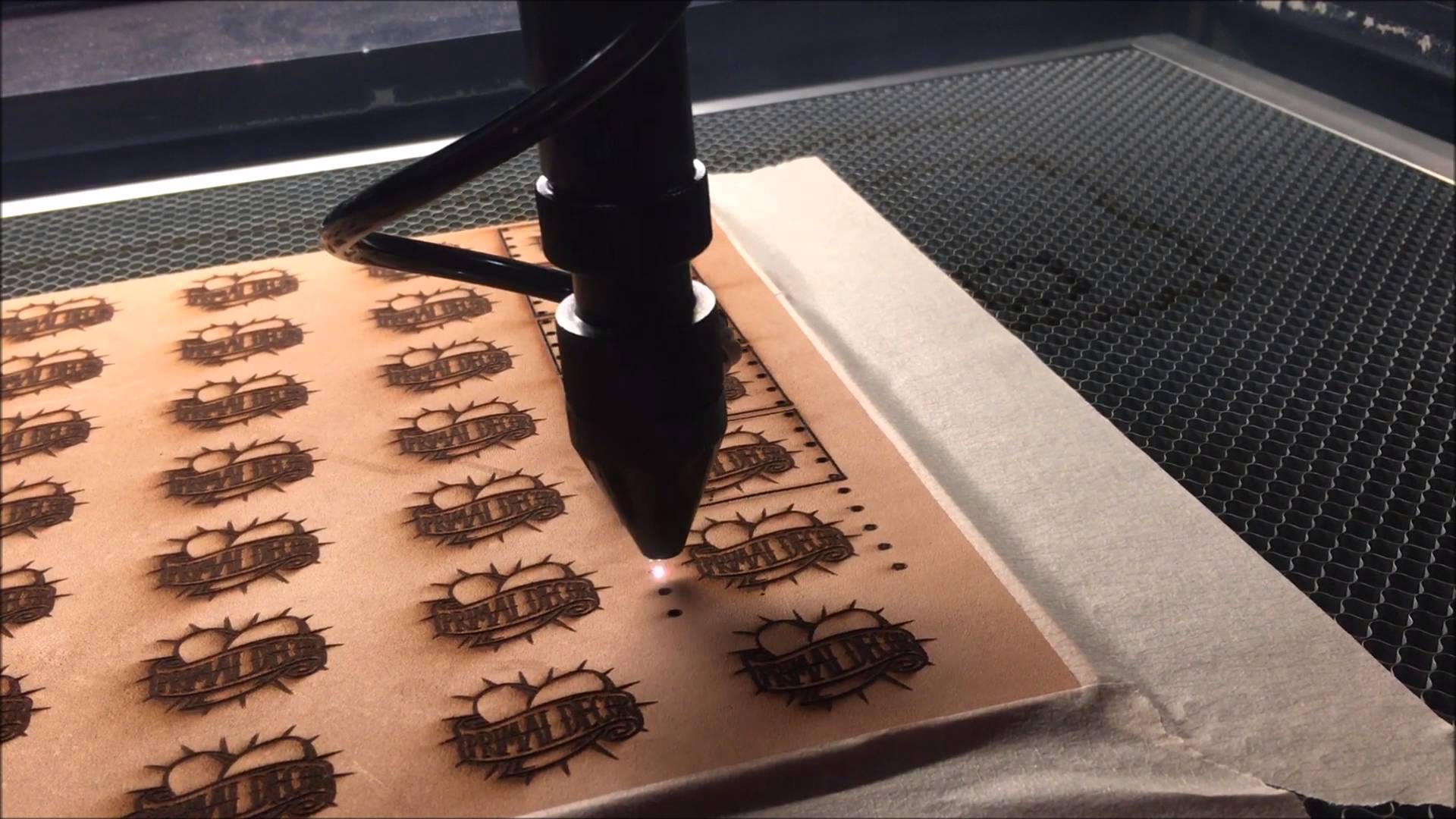 laser engraving leather