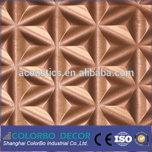 low price Decorative fireproof 3D wall panel