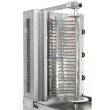 Three Burners Electric Automatic Rotating Machine Chicken Shawarma Grill Machine