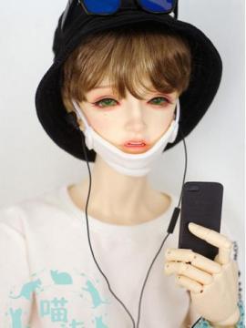 BJD Boy/Girl Black/White Hat For YOSD/MSD/SD/70CM Doll