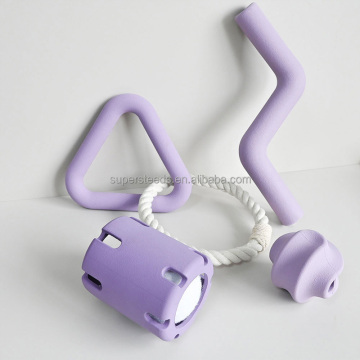Natural Rubber & Cotton Dog Toy Kit for Tug-of-War and Multi-Dog Play