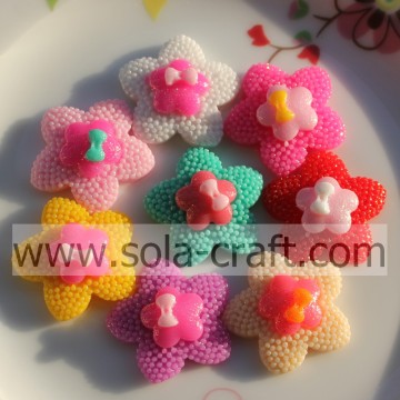 Factory Wholesale 10*28MM Lovely Flower Resin Beads