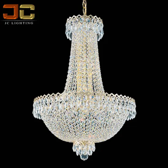 Antique Empire Crystal Chandelier: Luxury Decor for Hotels, Restaurants, and Weddings