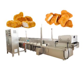 Mesin penggoreng automatik elektrik komersial berkinerja tinggi untuk pengeluaran makanan makanan ringan berskala besar