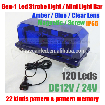 DC 12V 24V led tow truck tractor warning light bar, emergency warning led strobe mini light bar