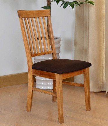 Wooden Dining Chairs with 6 Back Slats