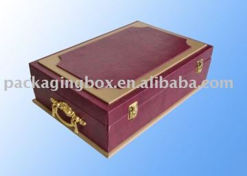 Elegant Glossy Red Wood medal box