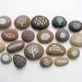 Engros Graverade Word Worry Stone Pocket Inspiration Stones