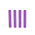 Custom knurled anodized aluminum standoffs