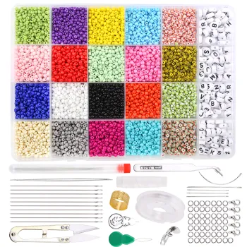 20000pcs Jewelry Making Kit - Seed Beads Set for DIY Art and Craft Projects
