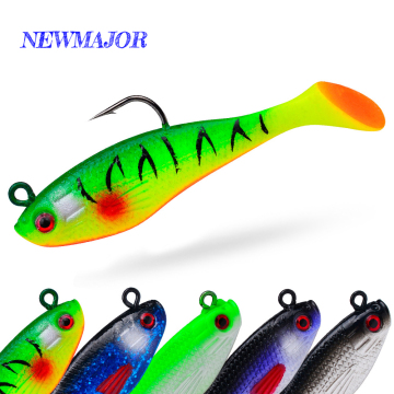 NEWMAJOR Silicone Soft Bait 7.5cm T-Tail Jigging Lure